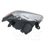 Left CAPA Certified Headlight Assembly 20-9584-00-9 - top view