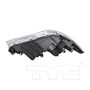 Left Headlight Assembly 20-9610-90 - bottom view