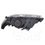 Right CAPA Certified Headlight Assembly 20-9627-80-9 - bottom view