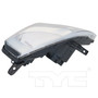 Left CAPA Certified Headlight Assembly 20-9660-00-9 - top view