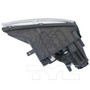 Left CAPA Certified Headlight Assembly 20-9660-00-9 - bottom view