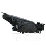 Left CAPA Certified Headlight Assembly 20-9744-01-9 - back view
