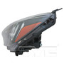 Left CAPA Certified Headlight Assembly 20-9744-01-9 - side view
