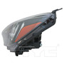 Left CAPA Certified Headlight Assembly 20-9744-01-9 - right view