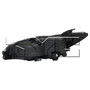 Right CAPA Certified Headlight Assembly 20-9611-00-9 - back view