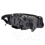 Left CAPA Certified Headlight Assembly 20-9890-01-9 - back view