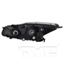 Right CAPA Certified Headlight Assembly 20-9727-00-9 - back view
