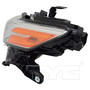 Left CAPA Certified Headlight Assembly 20-9996-00-9 - side view