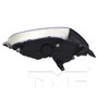 Left Headlight Assembly 20-9988-00 - bottom view