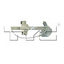 Rear Left Power Window Motor and Regulator Assembly 660276 - back view