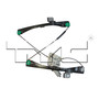 Front Left Power Window Motor and Regulator Assembly 660352 - back view