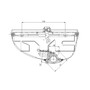 Rear Left Power Window Motor and Regulator Assembly 660536 - diagram