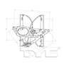 Front Left Power Window Motor and Regulator Assembly 660548 - diagram