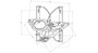 Front Left Power Window Motor and Regulator Assembly 660548