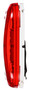 Incandescent 2x4 in Rectangular Red Marker Light 1259-3 - side view