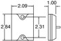 Incandescent 2x3 in Rectangular Yellow Marker Light 1570A - diagram