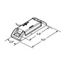 LED 2x6 in Rectangular Red Marker & Clearance Light 2150 - diagram