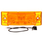 Super 21 Incandescent 2x6 in Rectangular Yellow Marker Light 21001Y - kit contents
