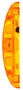 Super 21 Incandescent 2x6 in Rectangular Yellow Marker Light 21001Y - side view