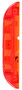 Super 21 Incandescent 2x6 in Rectangular Red Marker Light 21002R - side view