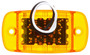LED 2x4 in Rectangular Yellow Marker & Clearance Light 2674A - back view