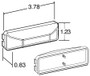 19 Series LED 1x4 in Rectangular Yellow Marker & Clearance Light 19275Y - diagram