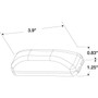 LED 1x4 in Rectangular Red Marker & Clearance Light 1960 - diagram