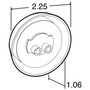 30 Series LED 2 in Round Yellow Marker & Clearance Light 30285Y - diagram