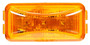 LED 1x2 in Rectangular Yellow Marker & Clearance Light 1560A - front view