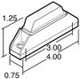 35 Series LED 1x4 in Rectangular Yellow Marker & Clearance Light 35080Y - diagram
