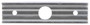 35 Series 1x4 in Rectangular Light Mounting 35720 - back view