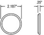 Round Yellow Reflector 45A - diagram