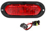 60 Series LED 2x6 in Oval Red Stop/Turn/Tail Light 60056R - back view