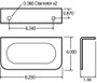 2x6 in Oval Light Mounting 60730 - diagram