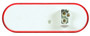 LED 2x6 in Oval Red Stop/Turn/Tail Light 6050 - back view