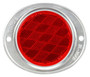 Round Red Reflector 41 - front view