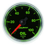 Autometer 52mm 0-100PSI Mechanical Oil Pressure Gauge GS