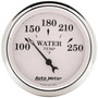 Autometer 2-1/16in 250F Water Temp Gauge Old Tyme White