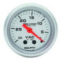 Autometer 52mm 30in Hg Mechanical Vacuum Gauge Ultra-Lite