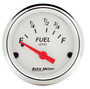 Autometer 2-1/16in 73-10Ohm Fuel Level Gauge Arctic White
