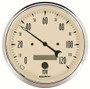 Autometer 5in 120MPH Programmable Speedometer Antique Beige