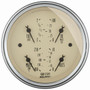 Autometer 3-3/8in 240-33Ohm Quad Gauge Antique Beige