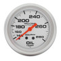 Autometer 66.7mm 140-280F Mechanical Oil Temp Gauge Ultra-Lite