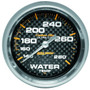 Autometer 2-5/8in 140-280F Mechanical Water Temp Gauge Carbon Fiber