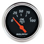 Autometer 2-1/16in 100PSI Oil Pressure Gauge Designer Black