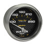 Autometer 2-5/8in 100-250F Water Temp Gauge Carbon Fiber