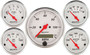 Autometer 5pc Electric Speedo Gauge Kit Arctic White