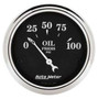 Autometer 2-1/16in 100PSI Oil Pressure Gauge Old Tyme Black