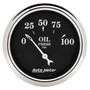 Autometer 2-1/16in 100PSI Oil Pressure Gauge Old Tyme Black