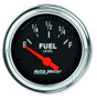 Autometer 52mm 0-90Ohm Fuel Level Gauge Traditional Chrome